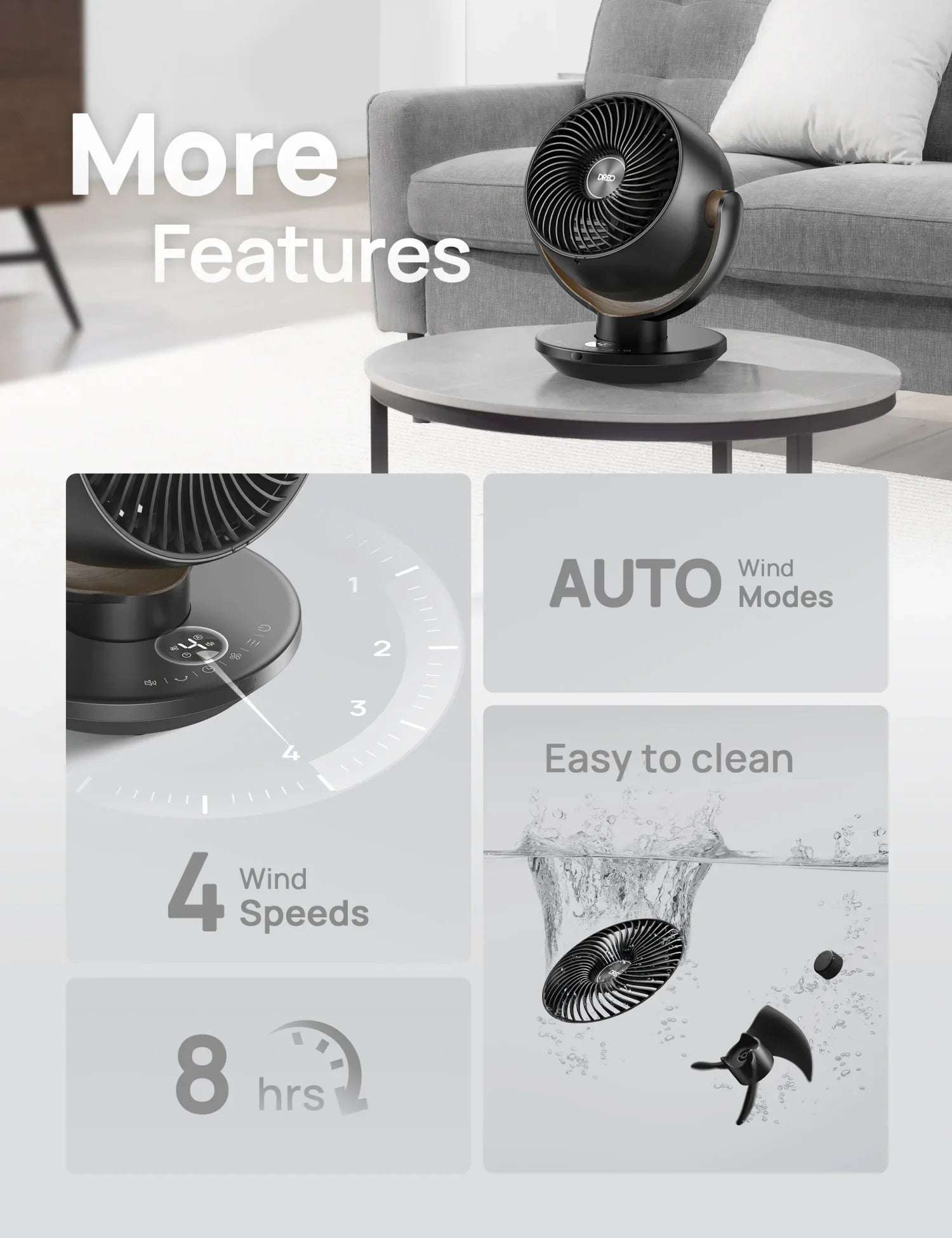 TurboPoly™ Table Fan 315 - DREO